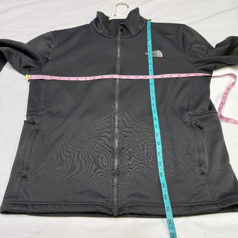 The North‎ Face Men’s Full Zip Fleece Jacket M Gray Soft Warm EUC